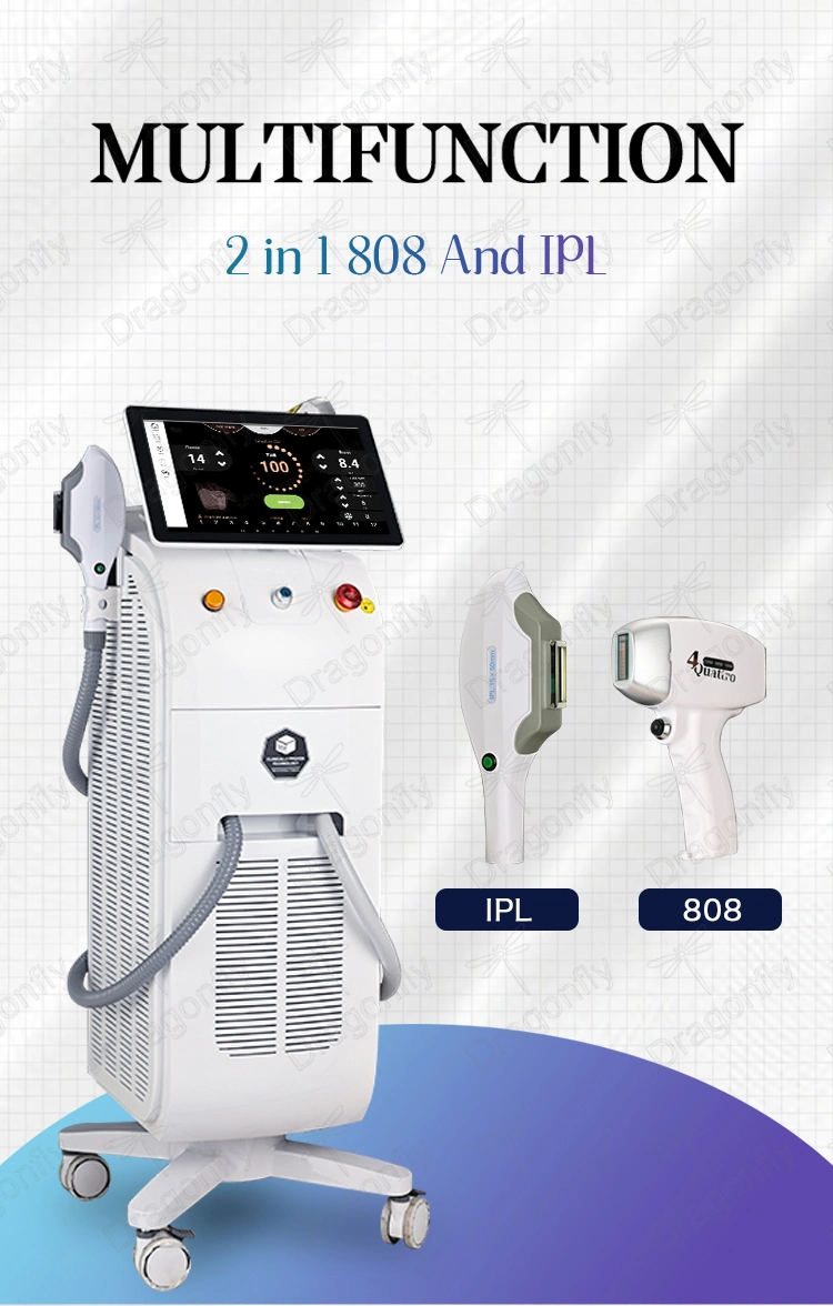 2023hottest 2in1 IPL808 Diode Laser Beauty Device