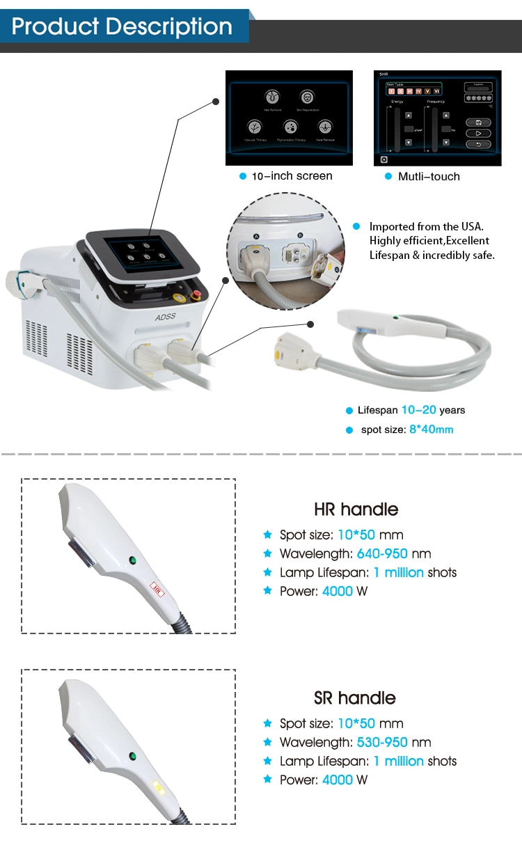 ADSS Beauty Portable Opt IPL Hair Removal Machine