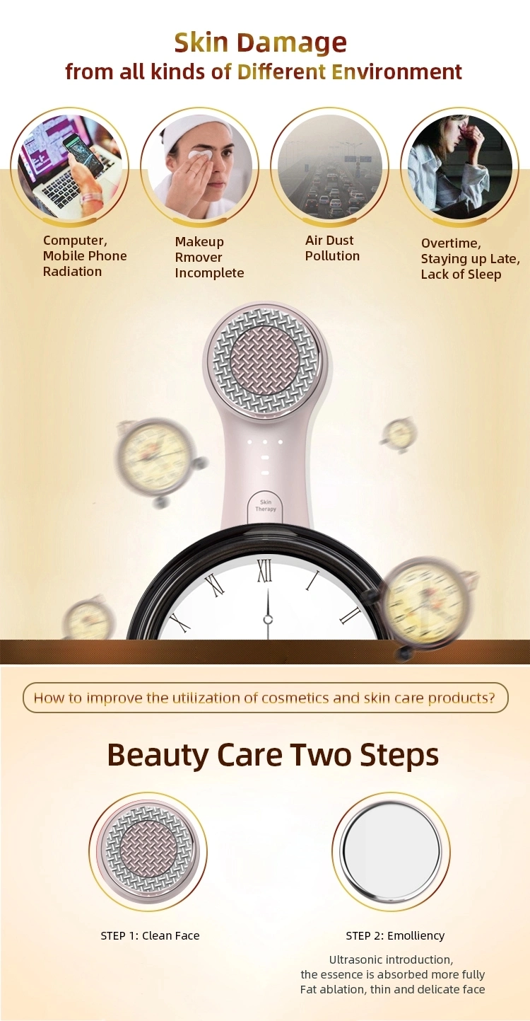 2 in 1 Facial Electric Cleaning and Moisturizing Beauty Device