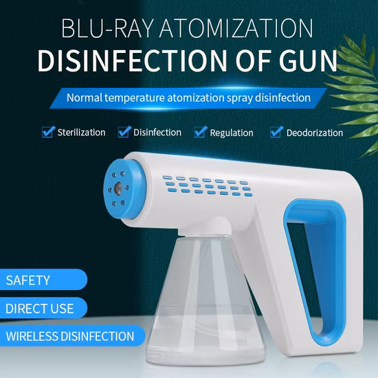 Pistola pulverizadora Desinfección de mano Atomización automática Nano Mist Sprayer para el hogar