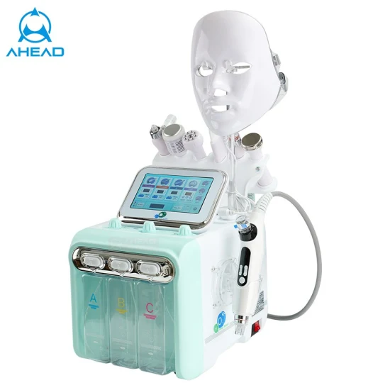 8 en 1 Terapia de luz LED Oxígeno RF Cavitación al vacío EMS Adelgazamiento de la piel Estiramiento de la máquina de oxígeno Hydraogen