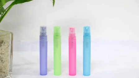 10ml Mini pequeña bomba Nano Spray Perfume botella de niebla vacía pulverizador de pluma suave