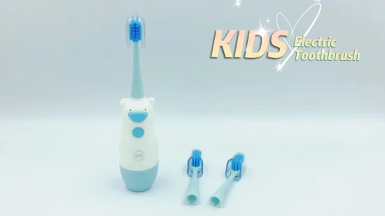 Cepillo de dientes eléctrico para niños sónicos a prueba de agua con pilas para blanquear los dientes OEM